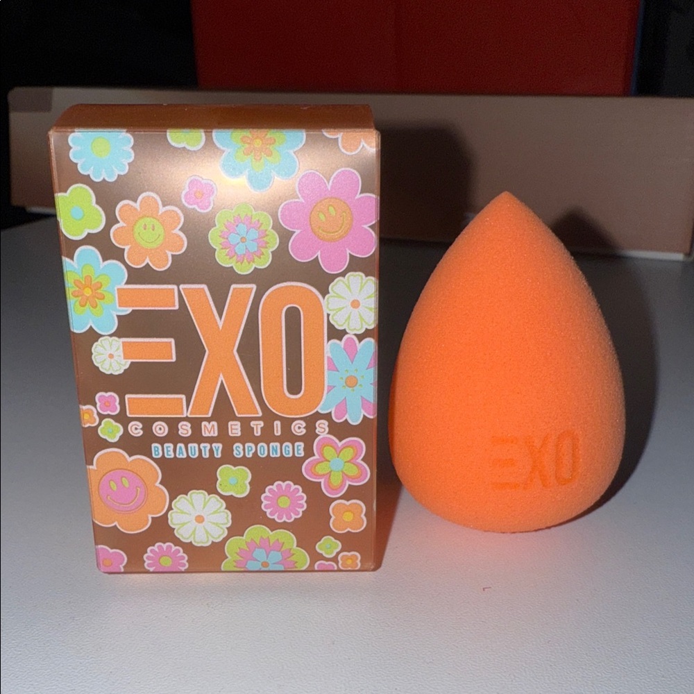 Vibrant Orange Beauty Sponge